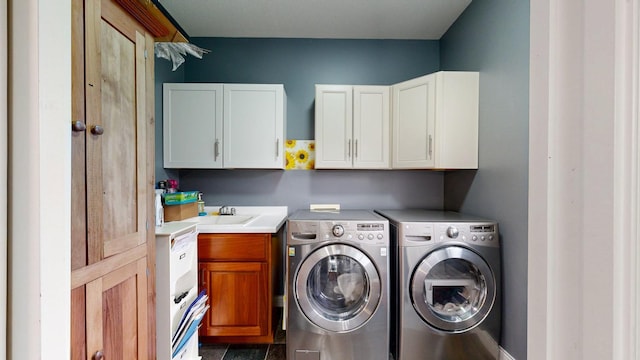 1213 Grey Fox Ave SW, Rochester, MN 55902 - laundry room with washer and clothes dryer and cabinet space