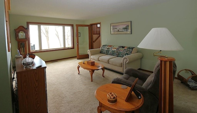 44172 Mosquito Heights Rd, Perham, MN 56573 - living area featuring carpet floors and baseboards