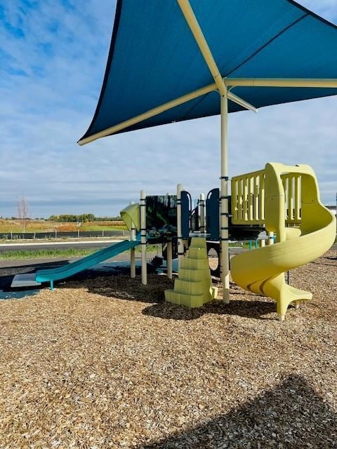view of community jungle gym