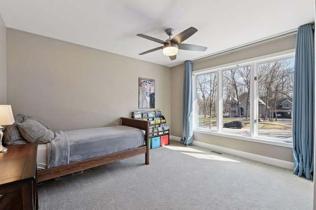 5610 Burl Oaks Ct, Minnetrista, MN 55364 - bedroom with carpet floors, baseboards, and ceiling fan