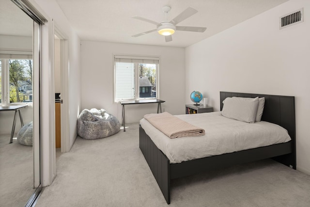 3710 Vincent Ave S, Minneapolis, MN 55410 - bedroom featuring carpet, multiple windows, and a ceiling fan