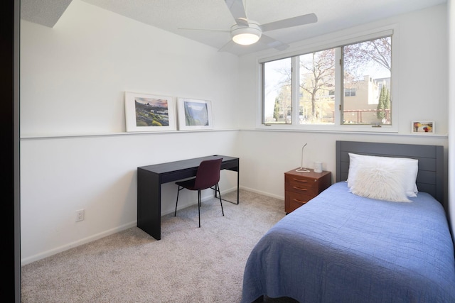 3710 Vincent Ave S, Minneapolis, MN 55410 - carpeted bedroom with baseboards and a ceiling fan