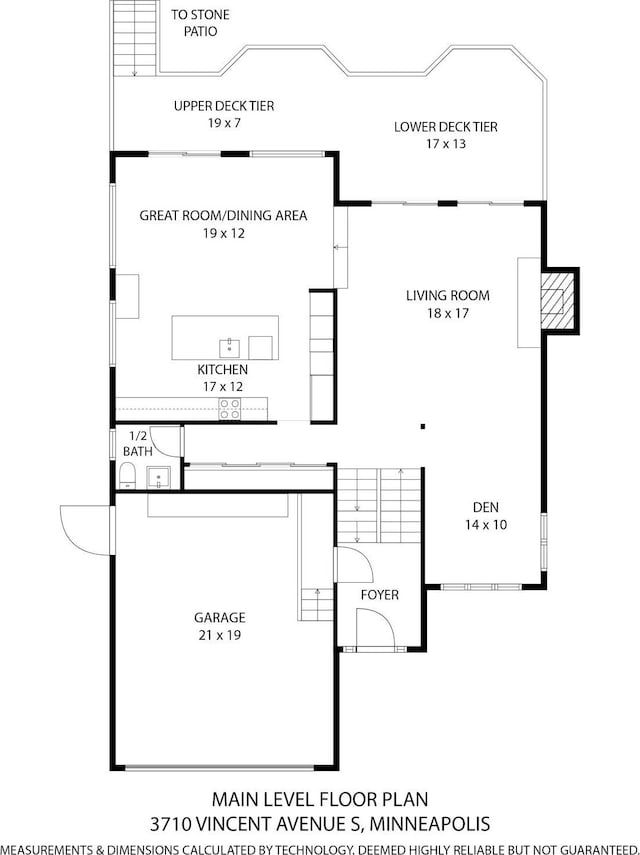 3710 Vincent Ave S, Minneapolis, MN 55410 - floor plan / room layout