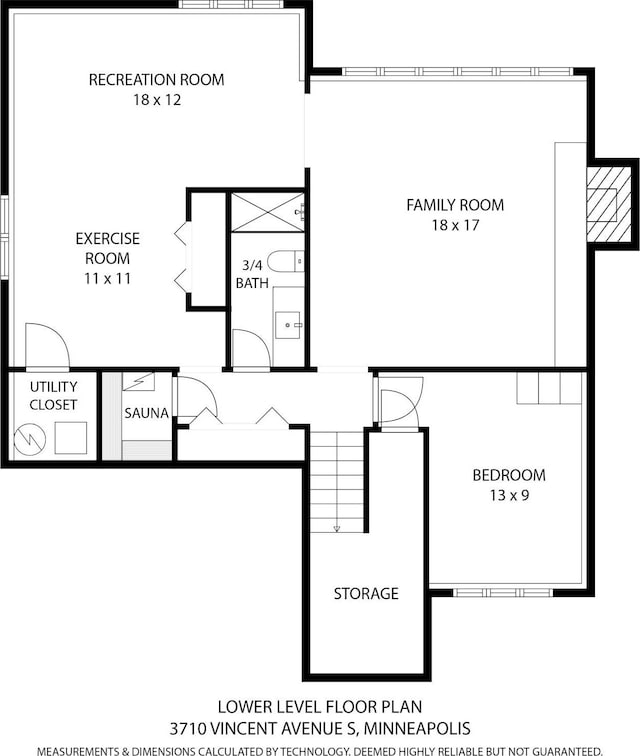 3710 Vincent Ave S, Minneapolis, MN 55410 - home floor plan