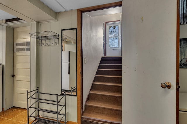 1205 Melvina Rd SW, Alexandria, MN 56308 - stairs featuring tile patterned floors