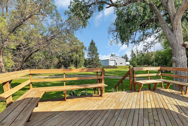 1205 Melvina Rd SW, Alexandria, MN 56308 - deck with a yard