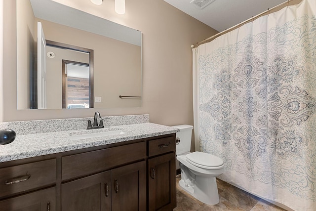1101 8th Ave SW, Isanti, MN 55040 - full bath featuring vanity, toilet, and a shower with shower curtain
