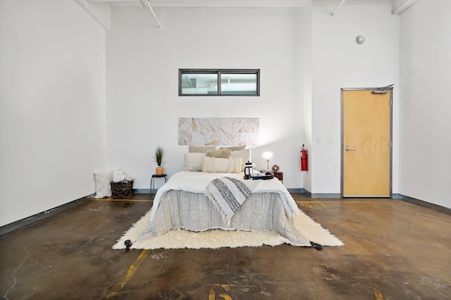 700 Washington Ave N Unit 210, Minneapolis, MN 55401 - bedroom with concrete floors and baseboards