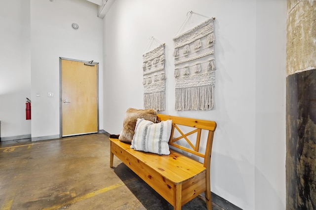 700 Washington Ave N Unit 210, Minneapolis, MN 55401 - sitting room featuring finished concrete floors and baseboards