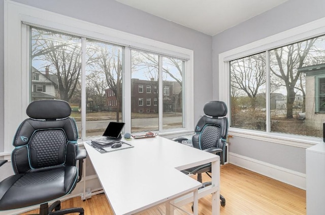 2530 Pleasant Ave, Minneapolis, MN 55404 - office featuring baseboards and wood finished floors