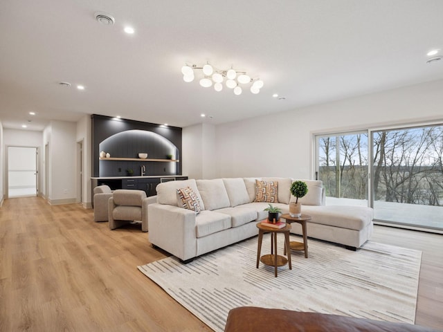 5010 Millie Rd SW, Rochester, MN 55902 - living area featuring recessed lighting and light wood-style floors