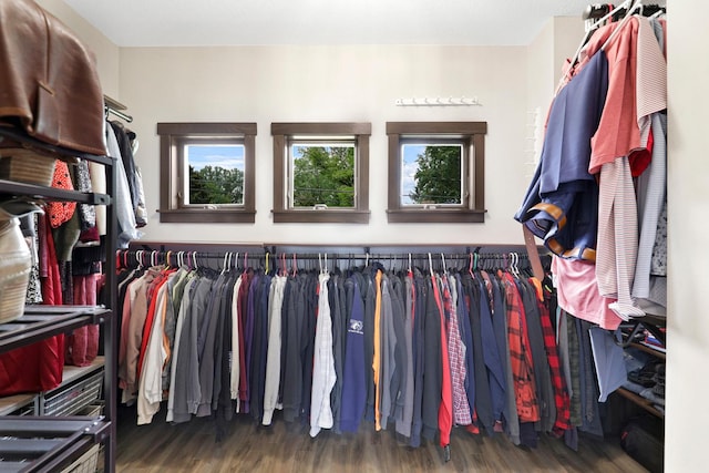 3420 Fairview Ave N, Arden Hills, MN 55112 - spacious closet featuring wood finished floors