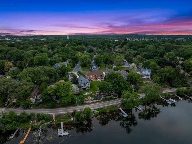 3420 Fairview Ave N, Arden Hills, MN 55112 - aerial view at dusk of a water view