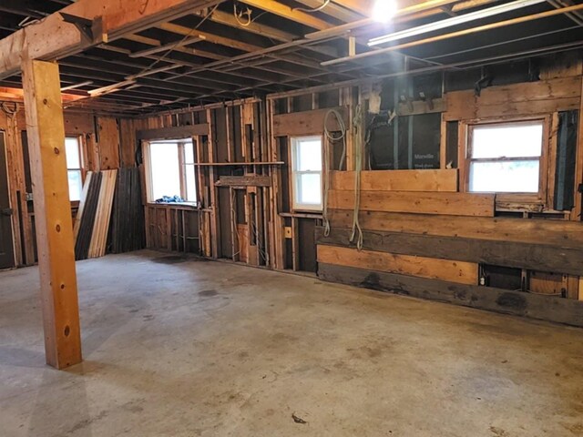 miscellaneous room with concrete floors
