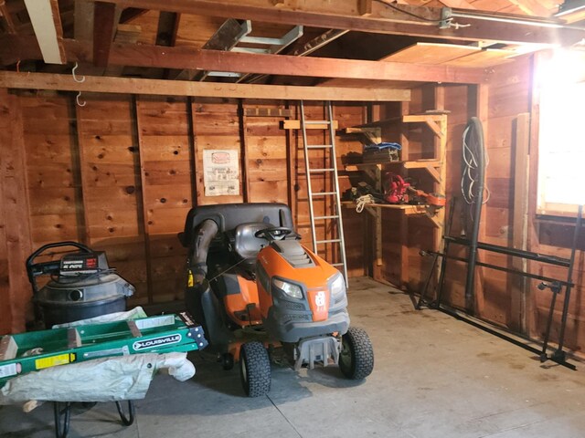 view of storage room