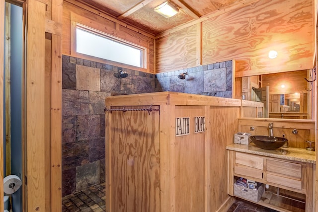 546 315th St, Cady Twp, WI 54749 - full bathroom featuring vanity and walk in shower