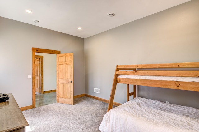 546 315th St, Cady Twp, WI 54749 - carpeted bedroom featuring baseboards and recessed lighting