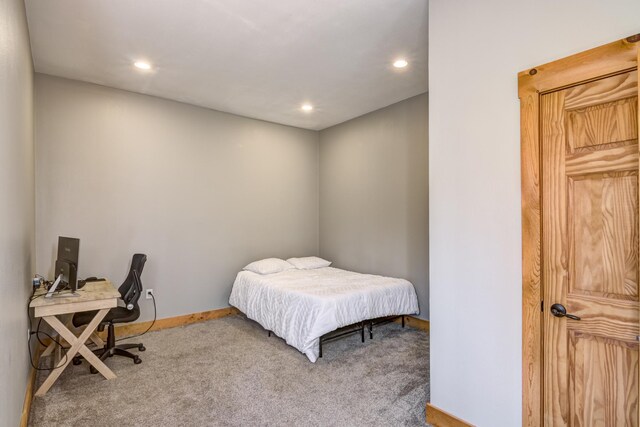 546 315th St, Cady Twp, WI 54749 - carpeted bedroom with recessed lighting and baseboards