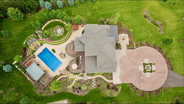 7250 Jubert Ln, Corcoran, MN 55340 - aerial view of a pool area