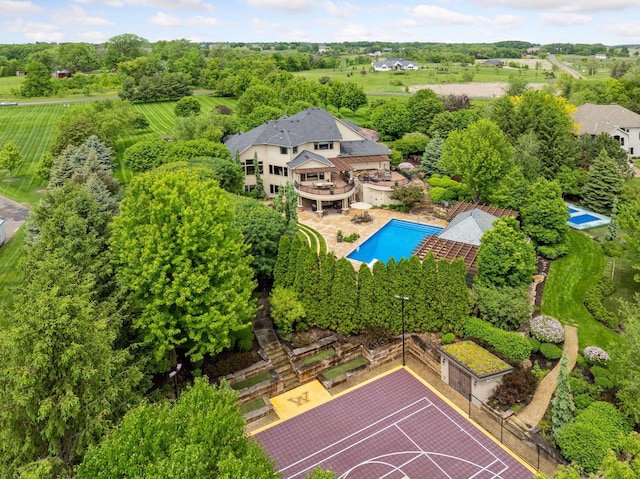 7250 Jubert Ln, Corcoran, MN 55340 - aerial view of property and surrounding area with a pool area