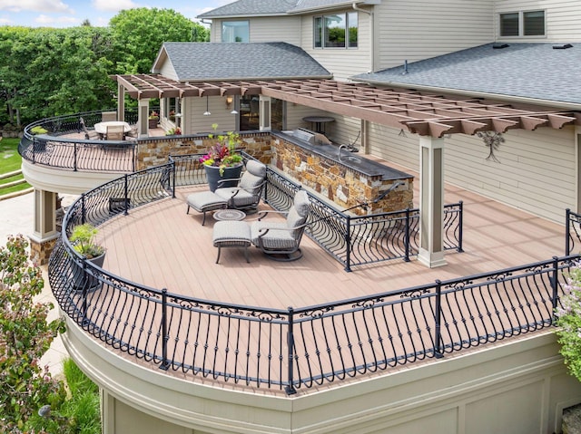 7250 Jubert Ln, Corcoran, MN 55340 - deck with area for grilling