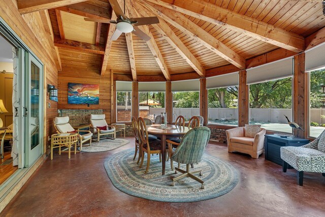 view of sunroom / solarium
