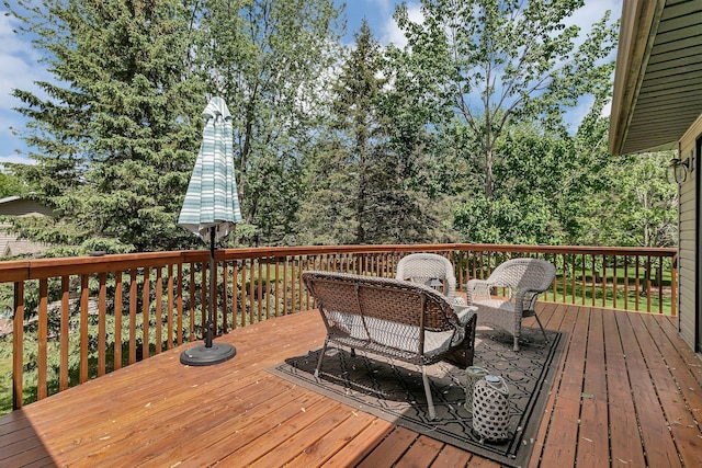 1410 4th Ave N, Sartell, MN 56377 - view of wooden terrace