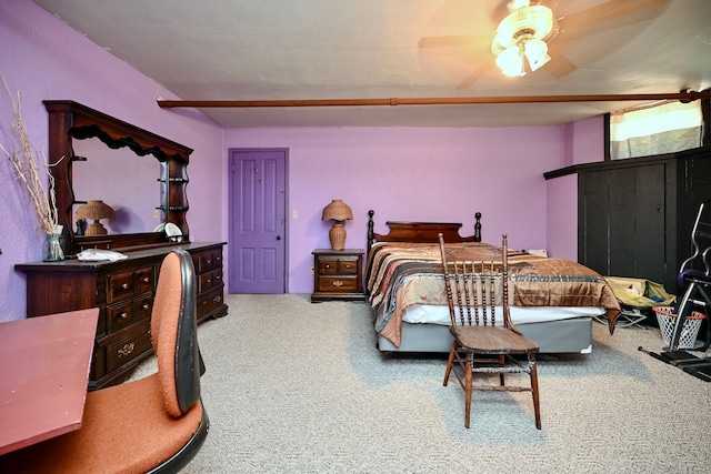 265 Broadway St, Winona, MN 55987 - carpeted bedroom featuring a ceiling fan