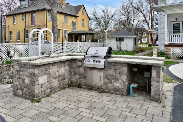265 Broadway St, Winona, MN 55987 - view of patio / terrace with exterior kitchen