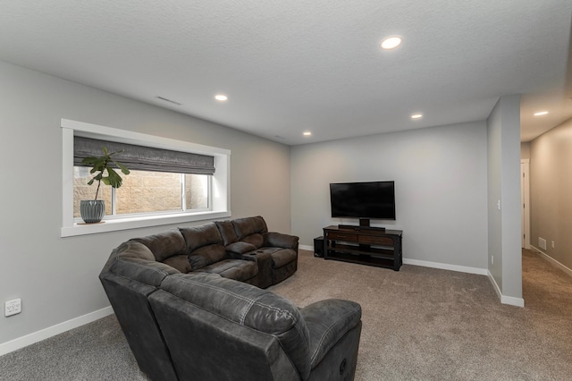 1261 Skyview Cir NW, Rochester, MN 55901 - living room with carpet flooring, recessed lighting, and baseboards