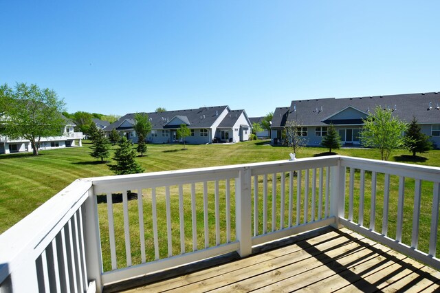 11096 16th St NE, Saint Michael, MN 55376 - deck with a residential view and a yard