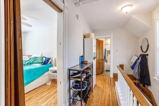 1976 Iglehart Ave, Saint Paul, MN 55104 - hallway featuring light wood-style floors and lofted ceiling