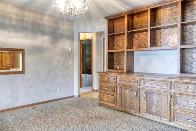 12056 Everton Ave N, Hugo, MN 55110 - interior space featuring light colored carpet, a chandelier, and baseboards