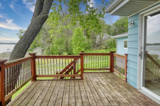 12056 Everton Ave N, Hugo, MN 55110 - wooden terrace featuring a water view