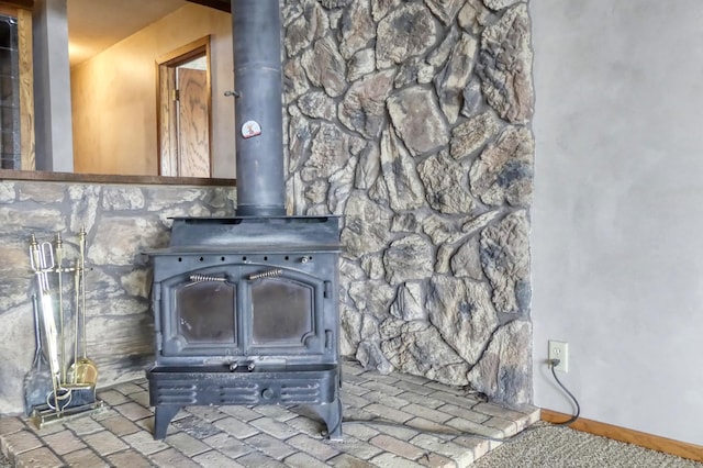 12056 Everton Ave N, Hugo, MN 55110 - detailed view of a wood stove