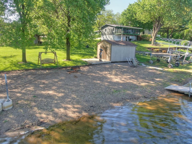 2060 Donnelly Dr NW, Maple Lake Twp, MN 55313 - view of green lawn featuring a water view