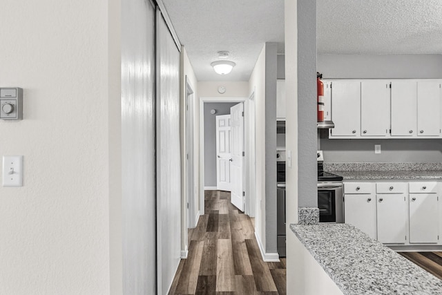 221 Grand Ave W Unit 111, South Saint Paul, MN 55075 - corridor featuring baseboards, a textured ceiling, and dark wood-type flooring