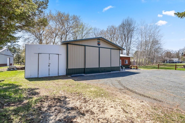 510 State Rd Unit 35, Centuria, WI 54024 - view of pole building featuring a lawn
