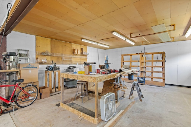 7830 Country Ln, Lino Lakes, MN 55014 - garage featuring a workshop area
