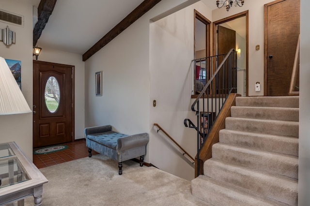 829 Church St, Saint Peter, MN 56082 - carpeted entryway with tile patterned flooring