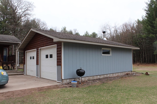 14879 Benson Rd, Grantsburg, WI 54840 - view of detached garage
