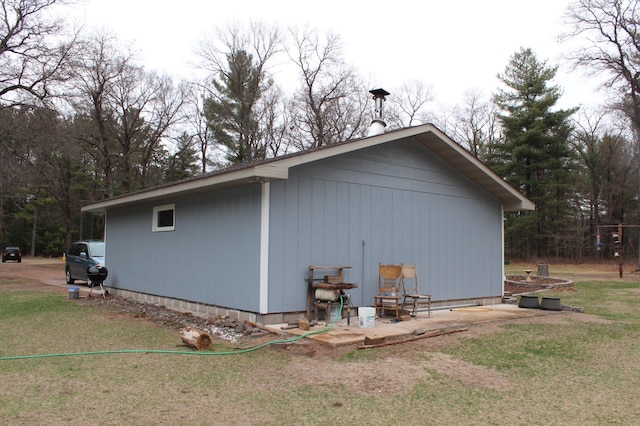 14879 Benson Rd, Grantsburg, WI 54840 - view of side of home with a yard