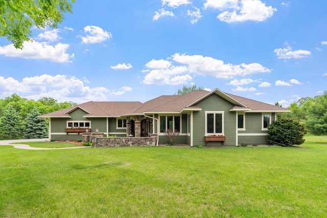374 Indigo Trl, Troy Twp, WI 54022 - view of front facade featuring a front lawn