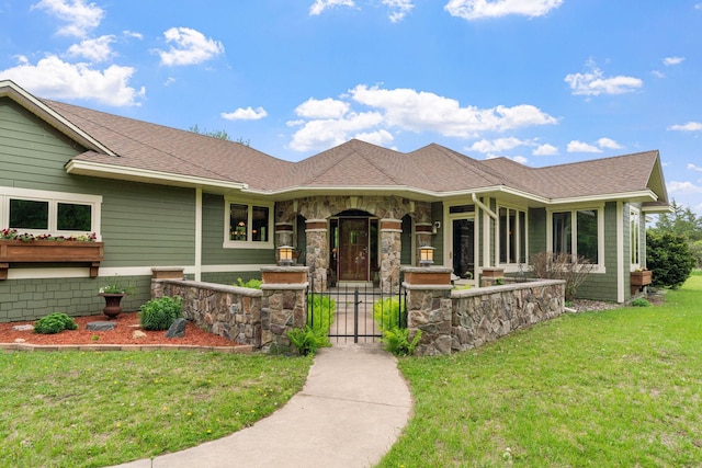 374 Indigo Trl, Troy Twp, WI 54022 - view of front of property featuring a gate and roof with shingles