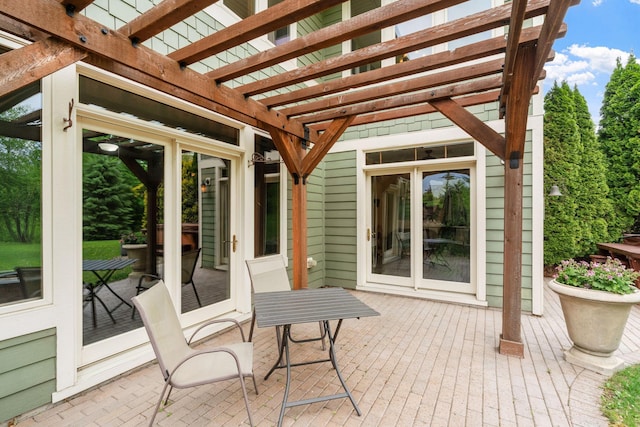 374 Indigo Trl, Troy Twp, WI 54022 - view of patio / terrace featuring a pergola