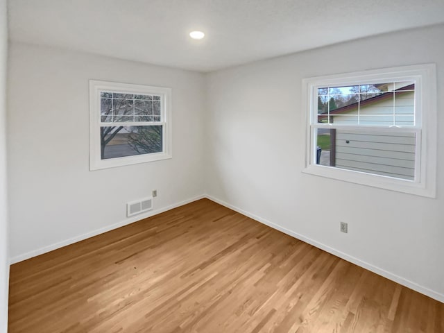 1005 Honeysuckle Ln, Farmington, MN 55024 - spare room with a healthy amount of sunlight, light wood-type flooring, visible vents, and baseboards