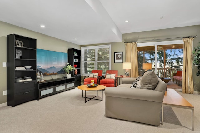1760 Waterford Ct, Golden Valley, MN 55422 - living area with carpet and recessed lighting