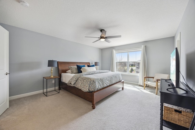 4343 Corn Silk Ln, Woodbury, MN 55129 - bedroom featuring light colored carpet, a ceiling fan, and a textured ceiling