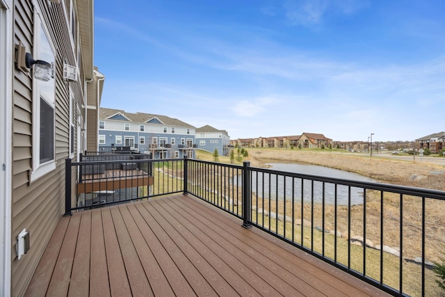 4343 Corn Silk Ln, Woodbury, MN 55129 - wooden terrace featuring a residential view and a water view