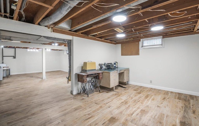 314 Orchard St N, Northfield, MN 55057 - basement with wood finished floors and baseboards